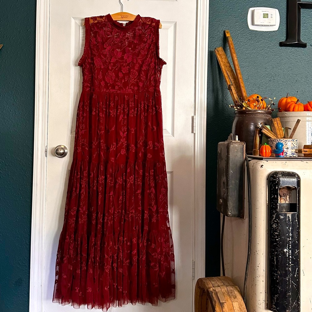 Sundance Catalog Lace Dress Maxi Large